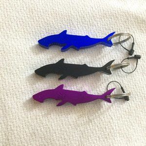 Shark Bottle Opener Ket Ring- 3 Openers Bundle Only NEW